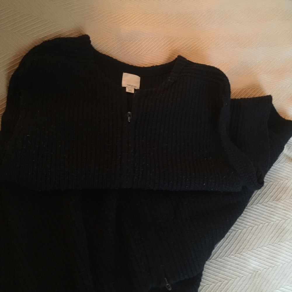 Halogen Knit ZIP Vest -BLACK - Picture 7 of 7